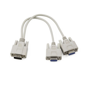 Vga Video Splitter <b>Cable</b> 1 To 2 <b>Monitor</b> For <b>Pc</b> Computer Display Connection - Product Image 3