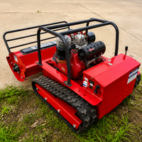 Mesin Pemotong Rumput Flail Euro 5 EPA CE 800mm 1000mm 1200mm RC Robotik Tenaga Diesel untuk Pemotongan Rumput