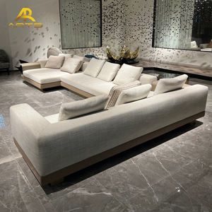 أريكة إيطالية بتصميم بسيط أثاث منزلي من الجلد لغرف المعيشة ومراكز التسوق - Product Image 4