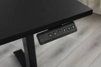 Bureau de jeu debout réglable en hauteur électrique ADA Table d'ordinateur portable à double moteur avec lumière LED RVB