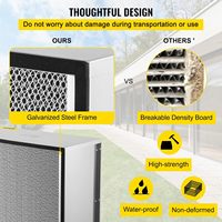 Untuk Penggantian Filter Udara Lipat AC HEPA 24''x24''x11.5'' Rangka Serat Karbon Efisiensi 99,97% Kompatibel dengan Novair 2000