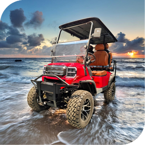 รถกอล์ฟไฟฟ้าเปิด150A 4 + 2ที่นั่งรถกอล์ฟออฟโรด - Product Image 5