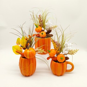 <span class=keywords><strong>Vaso</strong></span> <span class=keywords><strong>in</strong></span> ceramica da tavolo decorativo a forma <span class=keywords><strong>di</strong></span> <span class=keywords><strong>zucca</strong></span> per interni - Product Image 5