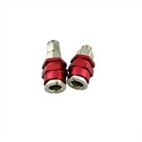 Kit de raccords rapides en nitrile anodisé rouge 1/4 pouce NPT, marque OEM, garantie 1 an, 0,1 kg, pour l'entretien automobile