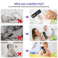 Vente en gros de jouets en silicone pour bébés, nouveaux arrivages, télécommandés, souples, ensemble de sucettes pour bébés, unisexe, 0-24 mois