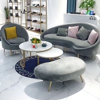 Meubles de salon en velours unique et frais de designer nordique moderne Offres Spéciales ensemble de canapés Chesterfield