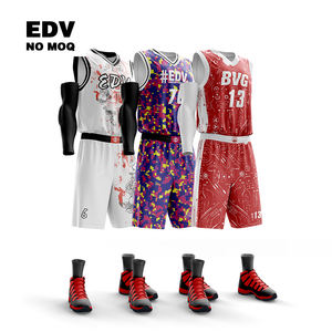 Maillot de basket-ball pour hommes, grande taille, coupe ample, doux, séchage rapide, respirant, uniforme d'entraînement et de jeu - Product Image 1