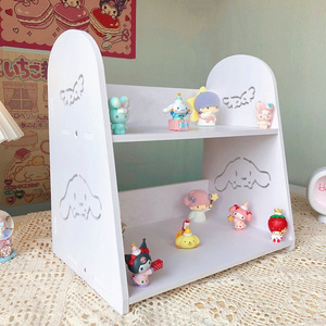 Double Layer <b>Desktop</b> <b>Shelf</b> Storage Rack For Makeup And Office Organization Standing Type Rectangle Shape - Product Image 4