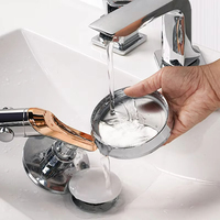 Pommeau de douche moderne en plastique ABS haute pression avec bras, ensemble de salle de bain économe en eau pour projets hôteliers