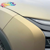 Vinilo Adhesivo para Automóviles, Color Dorado Metálico Fantasma, TPU PET, Fabricado en Foshan, Rollo Completo de 1.52X17M/5X59FT, Venta al Por Mayor