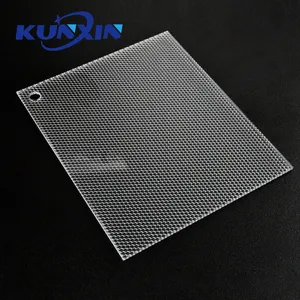 Kunxin 100% nuevo Material 1mm 1,5mm 2mm hoja difusora de acrílico de panal translúcido