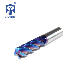 Japon Marka Düz Bıçaklı Program 63 Derece Mavi Nano Yüksek Maliyet Performanslı OEM/ODM CNC Freze Karbür Parmak Freze 55HRC'yi Değiştirin - Product Image 6