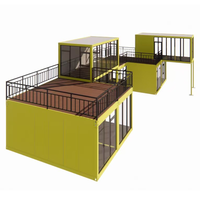 Maisons conteneurs modulaires en acier à panneaux sandwich, personnalisables, 20 et 40 pieds, pour hôtels et salles de bain, modernes, respirantes, pour usage extérieur
