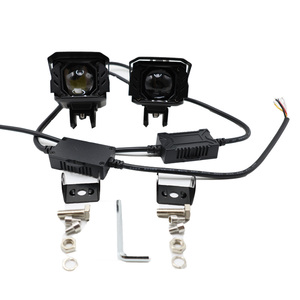 IDISON MT5 2.5 pouces Billed double lumière rouge démon oeil projecteur moto projecteur lentille 35W 45W 6000K phare de voiture pour camion - Product Image 2