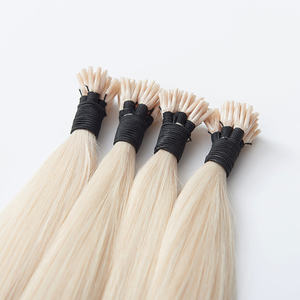 优质越南黑色角质层完整的原始原始头发延伸原始角蛋白棒沙龙质量I Tip工厂供应商 - Product Image 4