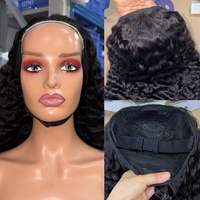 Wear Go Demi-perruque 3-en-1, Densité 180%, Bouclée Kinky, Ondulée Body Wave, Sans colle, Flexi-Fit, avec cordon de serrage, style Pixie Bouclé