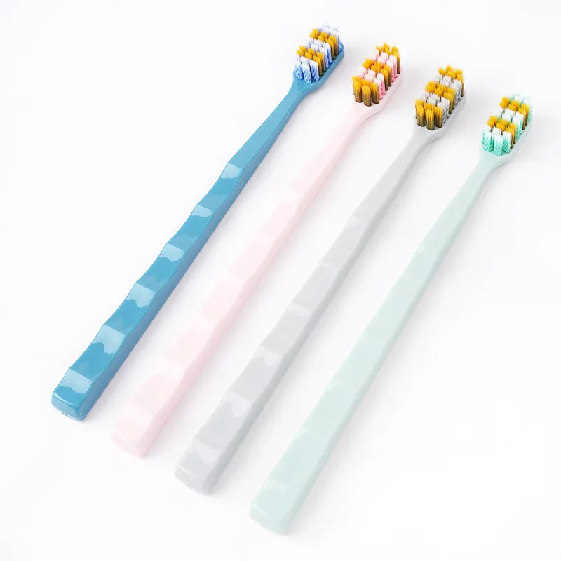 竹結びハンドル付きの環境にやさしい再利用可能なOem/Odmカスタマイズされた柔らかい歯ブラシ