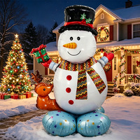 Große Schneemann-Folienballons Weihnachtsdekoration Festliche Dekorationen Ballons für Winter-Dekor Weihnachtsparty-Ballons