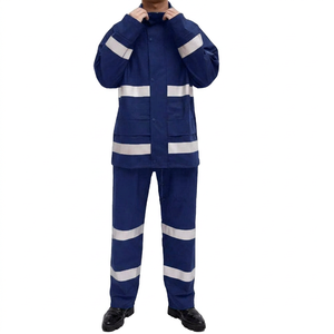 Vêtements de travail en polyester réfléchissant pour hommes, avec bandes haute visibilité, pour usage industriel, vente en gros OEM ODM PUFFIN SPORTS - Product Image 1