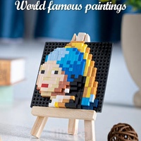 Blocs de construction de peintures célèbres d'art Pixel 3D Creative Van Gogh Starry Sky Micro Blocks DIY Jouets Cadeau pour enfants Décoration de la maison