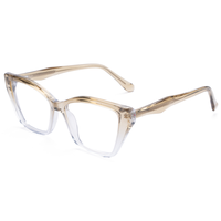 Lunettes de vue Elan Optical YB6208, monture complète œil de chat tendance, pour hommes et femmes, monture pour myopie, en acétate naturel sans peinture, parfumé