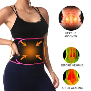 Qishuang-Bandas de sudor para el abdomen, banda de calor para adelgazar, cinturón de sauna, bandas para el vientre, recortador de cintura, entrenador de cintura para el sudor