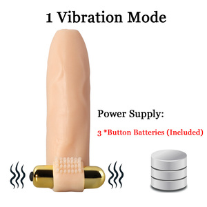 Scatola personalizzata gratuita manica del pene vibratore Extender preservativi riutilizzabili per l'eiaculazione ritardata giocattolo per adulti cazzo ingrandire <span class=keywords><strong>Malet</strong></span> Shop - Product Image 2