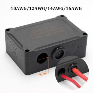 48V DC 500A Kupfer-Stromschiene 6MM Reines Messingblech 4x M8 2x M10 Bolzen Stromverteilungsblock mit Schwarzer Wasserdichter Abdeckung - Product Image 3