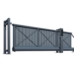 Porte <span class=keywords><strong>de</strong></span> <span class=keywords><strong>garage</strong></span> suspendue rétractable <span class=keywords><strong>de</strong></span> style minimaliste moderne en alliage d'aluminium, porte électrique télescopique automatique intelligente - Product Image 1