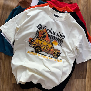 T-Shirt in Cotone con Stampa 3D Personalizzata per Uomo, Tessuto Lavorato a Maglia 240 Gsm, Manica Corta, Vestibilità Oversize con Logo - Product Image 5
