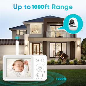 Caméra de surveillance vidéo pour bébé sans application, protection de la vie privée, 2,4 GHz, vision nocturne, surveillance de la température, montage sur <span class=keywords><strong>lit</strong></span> - Product Image 3