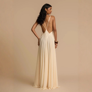 <span class=keywords><strong>Abito</strong></span> <span class=keywords><strong>Midi</strong></span> Estivo da Donna Elegante Minimalista con Inserti in <span class=keywords><strong>Pizzo</strong></span> e Dettagli Traforati - Product Image 6