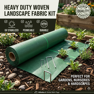 Telo Pacciamante Verde per il Controllo delle Erbacce in Giardini e Campi Agricoli - Product Image 1