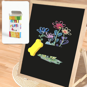 Caballete de dibujo DIY de doble cara de madera multifunción plegable, juegos de mesa, aprendizaje educativo, juguetes de matemáticas, tablero de dibujo para niños - Product Image 2