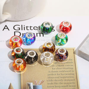 Perles d'argile polymère avec cristaux de strass complets Perles de bricolage à grand trou pour la fabrication de bijoux Artisanat Bracelet Collier Accessoires - Product Image 1