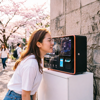 Distributeur automatique de parfum avec écran tactile de 10,1 pouces et système de paiement sans espèces pour centre commercial, distributeur en libre-service