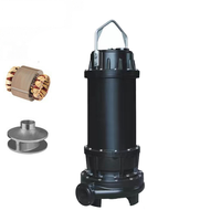Pompe broyeuse électrique en acier inoxydable pour eaux usées HOP-100WQ65-22-7.5, centrifugeuse multi-étages avec broyeur, vente en gros, moteur de pompe de toilette Feili