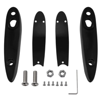 Kit de Extensión de Señales de Giro de Aluminio Negro para Placa de Matrícula, para Softail 2000-2025, Colocación Trasera, Nuevo, 1 Año de Garantía