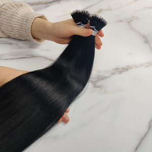 Ready to Ship 10A Grade I/U/V/Flat Tip Hair Extensions Cuticle Aligned 100% Human Hair Keratin Tip Hair Extensions - Product Image 3