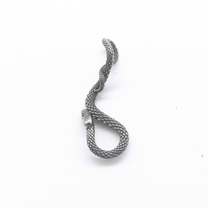 Collar con Colgante de Serpiente de Acero Inoxidable, Unisex, Forma de Animal, Joyería Retro del Zodiaco, Diseño Minimalista, Estilo Europeo Americano - Product Image 5