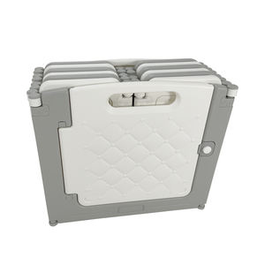 ABST באיכות גבוהה תינוק מתקפל גדר חמה פלסטיק ילדים לול גריי + לבן צבע 12 + 2 פנל קיד של בטיחות גדר - Product Image 1