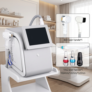 เครื่องกำจัดขนด้วยเลเซอร์ไดโอดแบบตั้งโต๊ะ 2-in-1 ที่ได้รับเครื่องหมาย CE เครื่องกำจัดรอยสักแบบพิโคเซคันด์ ปลอดภัยสำหรับตลาดร้านเสริมสวยทั่วโลก - Product Image 1