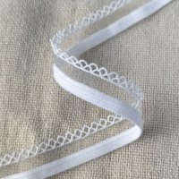 En stock, dentelle élastique blanche de 12 mm, accessoires pour sous-vêtements, mercerie couture, dentelle élastique pour la couture de lingerie