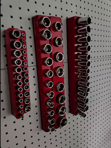 Juego de Organizadores Magnéticos para Llaves de Vaso Hexagonales para Reparación Automotriz, Soporte de Almacenamiento para Llaves de 1/4, 3/8, 1/2 pulgadas, Bandeja Organizadora Magnética para Llaves de Vaso de 1/4 - Product Image 3
