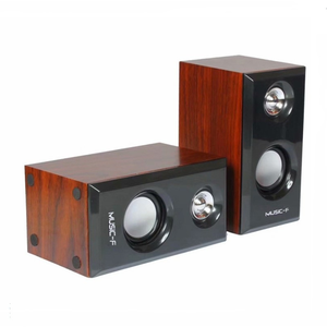 YTGEE Haut-parleur de bureau portable en bois avec logo personnalisé, USB, pour le sport, le gaming, le home cinéma, compatible avec ordinateurs portables et téléphones portables - Product Image 4