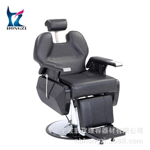 Sillón de Barbería Vintage Hidráulico Reclinable con Rotación de 360 Grados y Altura Ajustable para Uso Comercial - Product Image 5
