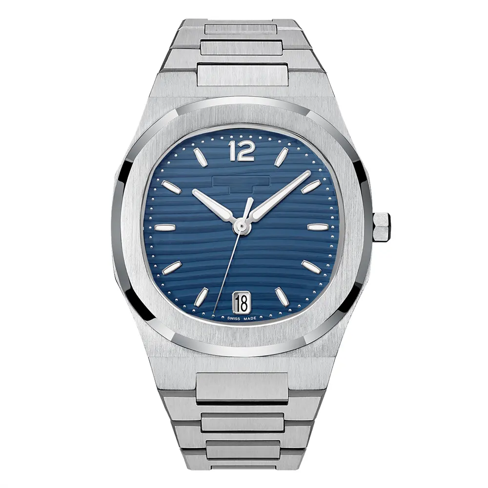 Son tasarım orijinal Minimalist takvim tarihi Herren Uhren Luxus Mens saatler adam için özel Logo marka lüks el saati