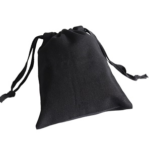Bolsa de Lona de Algodón Reutilizable al por Mayor con Cordón y Patrón de Letras, Tamaño Mediano Personalizado, Bolsa de Regalo Promocional - Product Image 4