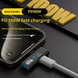 อะแดปเตอร์ Type-C ตัวแยกสัญญาณ <span class=keywords><strong>OTG</strong></span> ขยายฟังก์ชันได้หลากหลาย พกพาสะดวก รองรับการส่งข้อมูลความเร็วสูง สำหรับโทรศัพท์มือถือ แฟลชไดรฟ์ <span class=keywords><strong>USB</strong></span> แล็ปท็อป DC ไฟ LED - Product Image 2