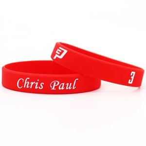 ขายส่งกำไลข้อมือซิลิโคนยางคุณภาพสูง พิมพ์โลโก้ตามสั่ง ราคาถูก สำหรับของขวัญส่งเสริมการขาย - Product Image 4